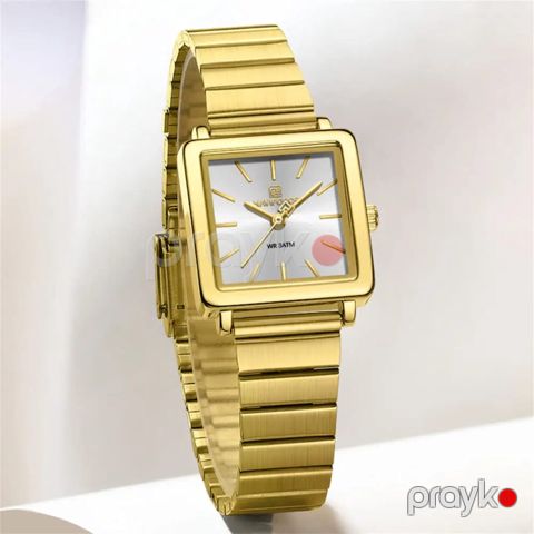 Qadın qol saatı Naviforce NF5048 Gold/White — Bakı