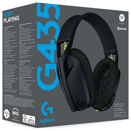 Logitech G435 Lightspeed (L981-001050) Gaming Headset — Qulaqcıqlar, Bakı