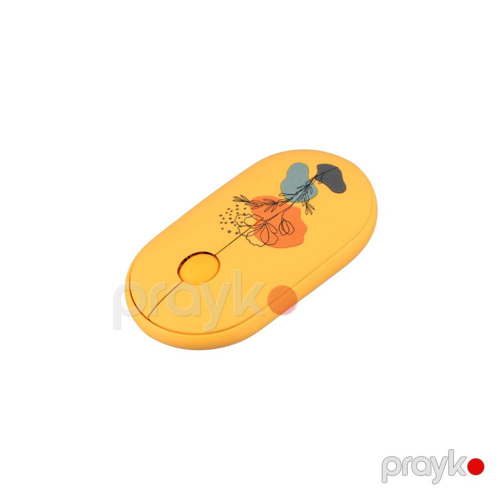 2E Mouse MF300 Flora:poppy Silent WL BT, Yellow (2E-MF300WFLORAYW) — Periferik cihazlar, Bakı (3)