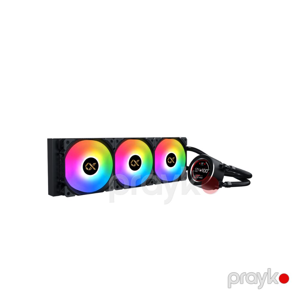 Frozr-o II 360 AIO Liquid Cooler, Black, LCD Pump Head (EN40443) — Komponentlər, Bakı (2)