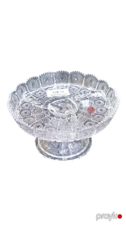 Çərəz qabı D41, şüşə, şəffaf, 20 sm — Bakı