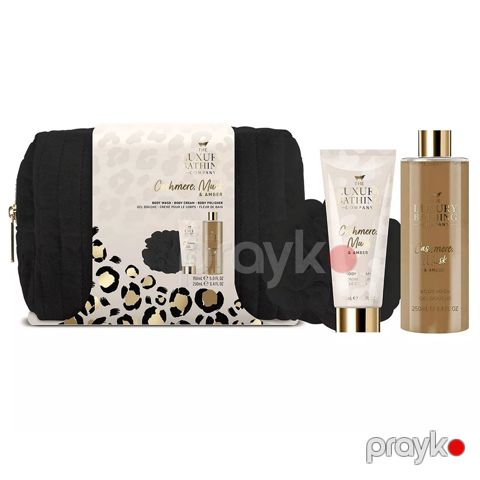 Dekorativ kosmetika dəsti The Luxury Bathing Cashmere, Musk & Amber (duş geli 250 ml, bədən üçün krem 150 ml, süngər + kosmetik çanta) — Bakı
