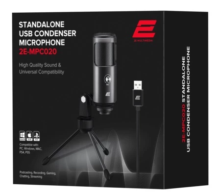 2E Gaming 2E-MPC020 Standalone USB Condenser microphone — Mikrafonlar, Bakı (2)