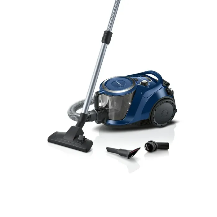 Bosch BGS412000 Tozsoran – 2000W Güclü, Torbasız və Səssiz Model (Göy) — Bakı