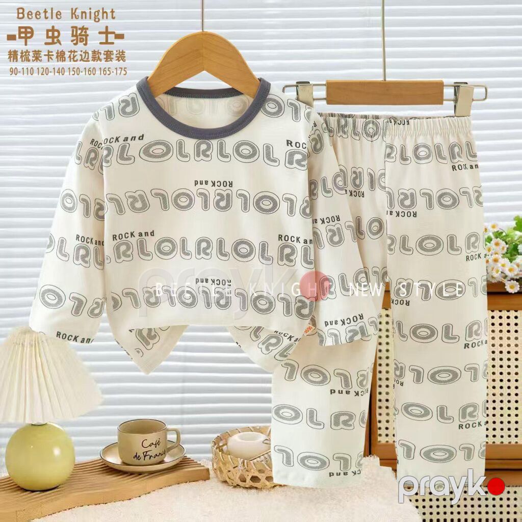Uşaq üçün iki hissəli pijama dəsti - Model: Uzunqol köynək + uzun — Ev paltarı, Bakı (5)