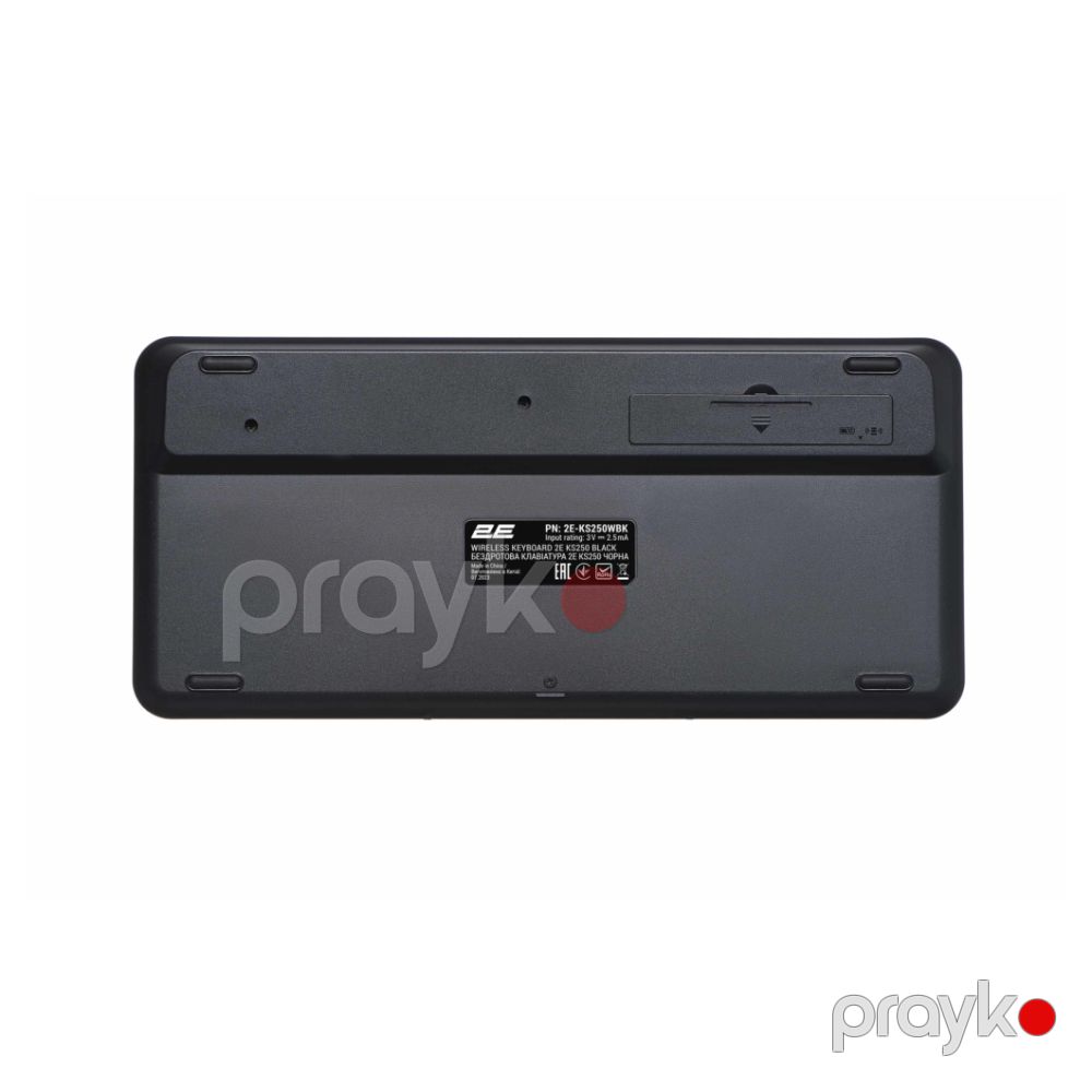 2E Keyboard membrane KS250 84key, Wl/bt, En/uk, black-grey (2E-KS250WBK_UA) — Periferik cihazlar, Bakı (2)