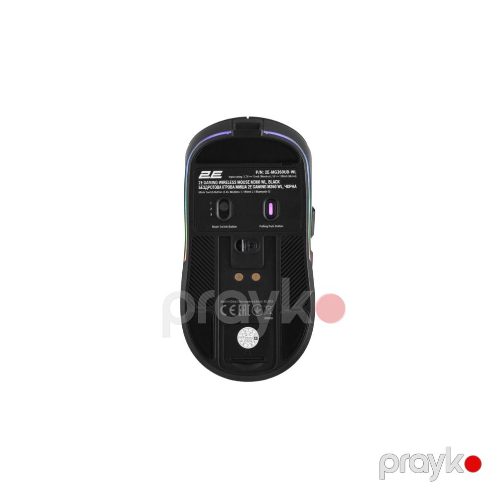 2E gamıng Mouse MG360 wl, usb-a/wl/bt, black (2E-MG360UB-WL) — Periferik cihazlar, Bakı (4)
