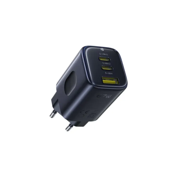 Baseus PicoGo AE11 E0121200 67W 2x Usb-c və Usb-a Sürətli Şarj Adapteri — Bakı