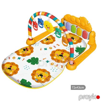 Oyun xalçası RY-1Y, plastik/parça, sarı, 72х43 sm — Bakı