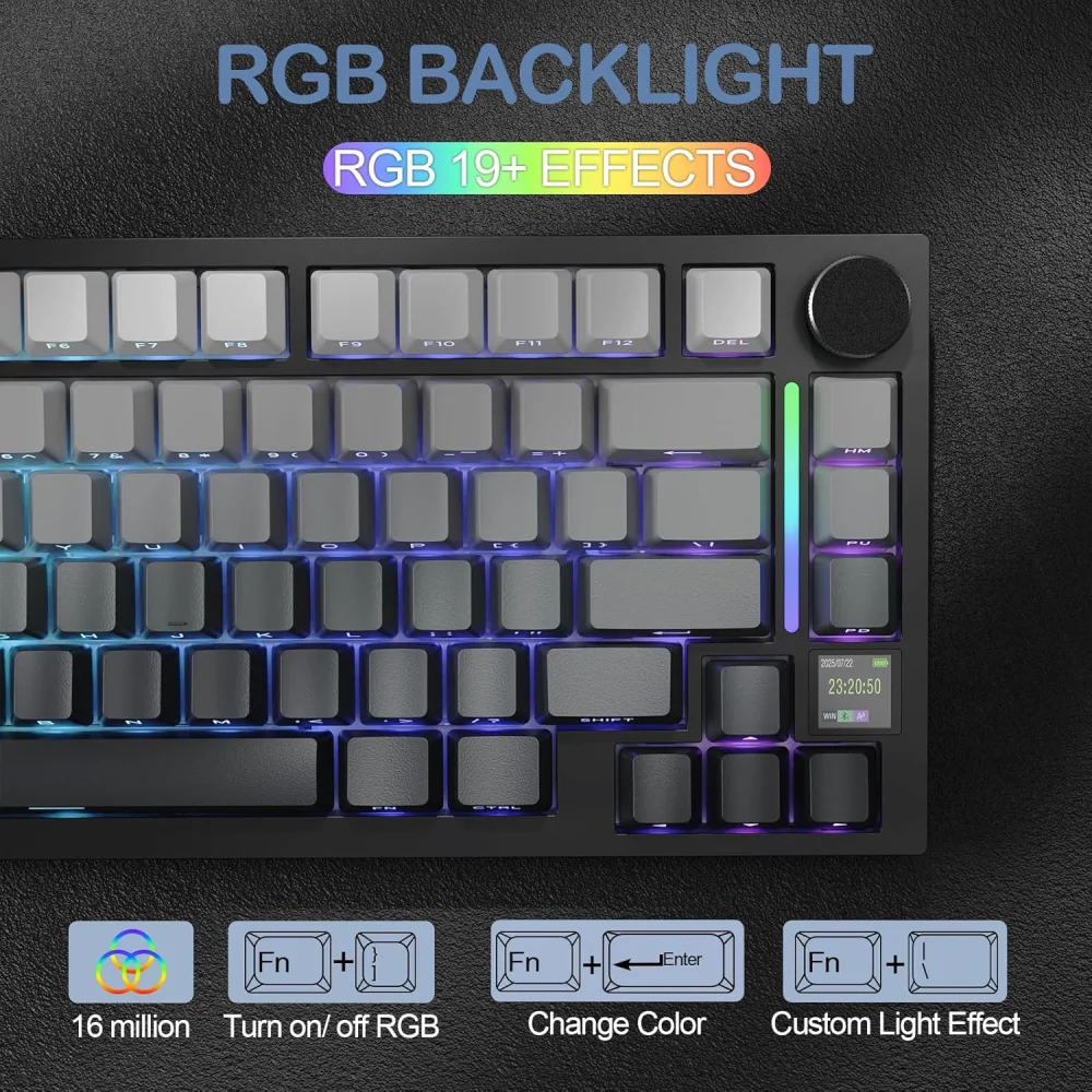 Attack Shark X820 Ultra 75% Wireless Mechanical Gaming Keyboard — Klaviaturalar və siçanlar, Bakı (4)