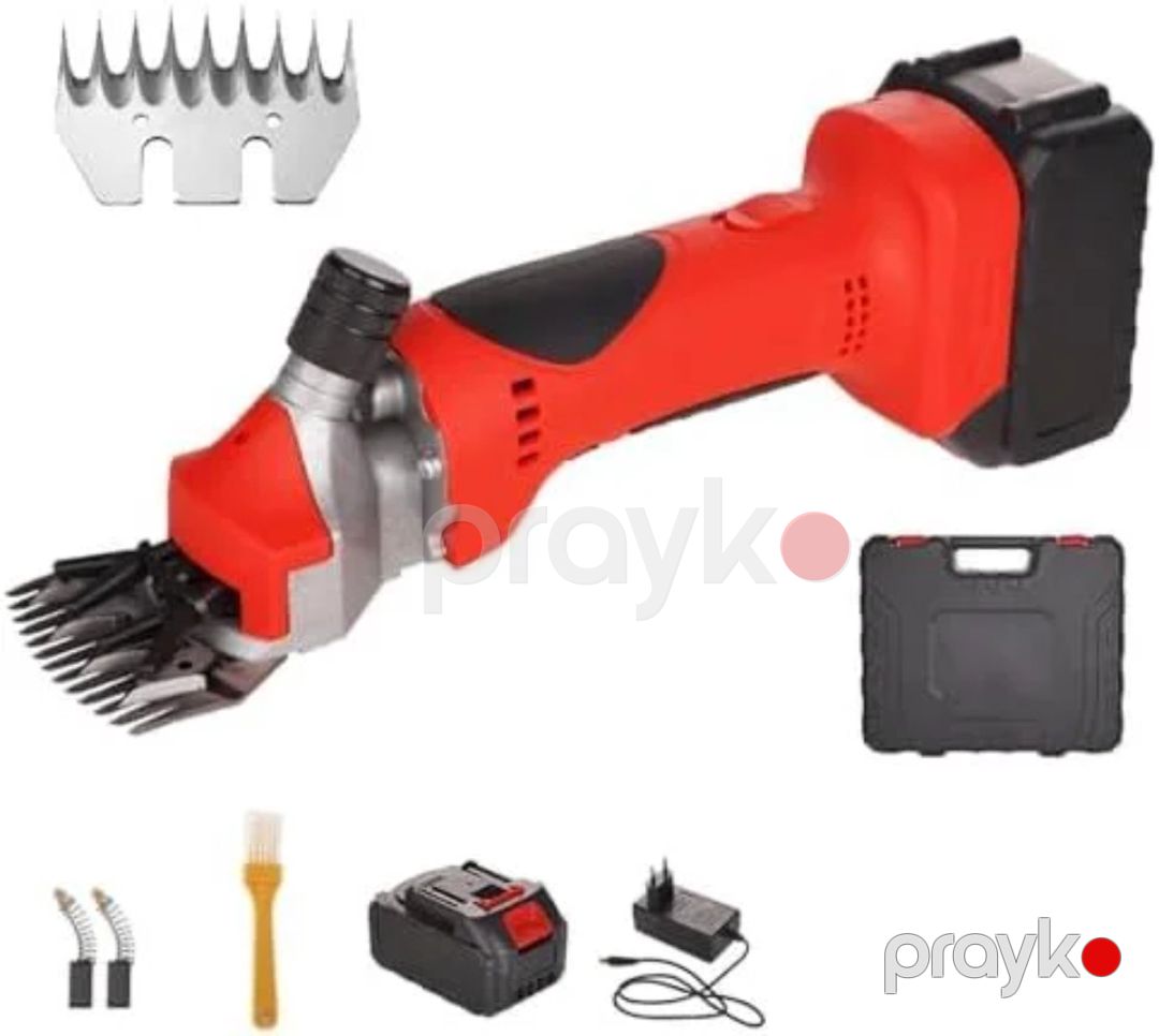 Qoyun yunu qırxan maşın elektron İL-3962, qırmızı — Mallar, Bakı (2)