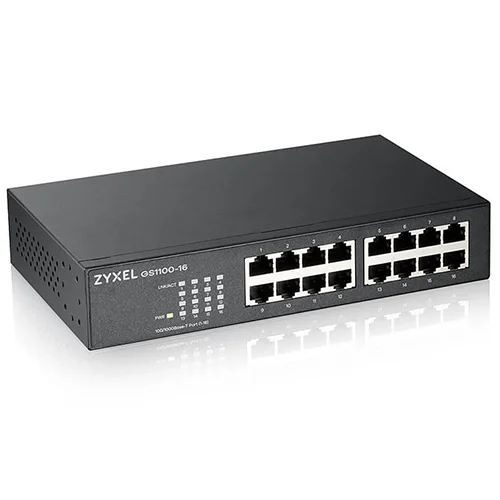 Zyxel GS1100-16 (GS1100-16-EU0103F) 16-Port Gigabit Unmanaged PoE Switch — Şəbəkə və server avadanlığı, Bakı (2)