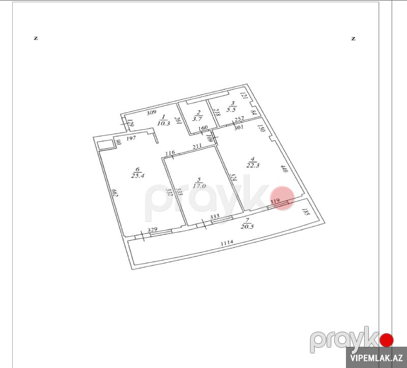 Binəqədi rayonunda 3 otaqlı Yeni tikili Satılır, 113 m² — Mənzil, Bakı (7)