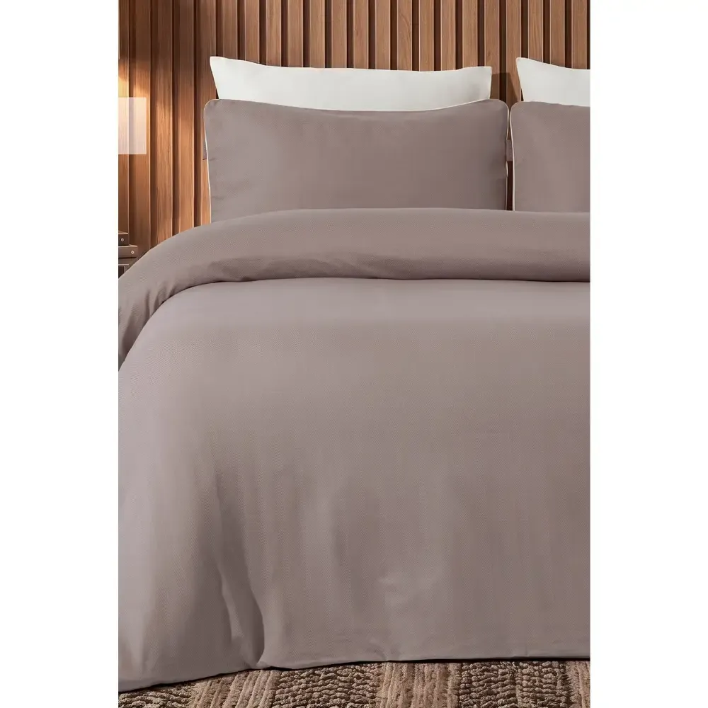 Yataq dəsti İyiGecələr Gabardin Satin Beige, iki nəfərlik(8681234943978) — Tekstil