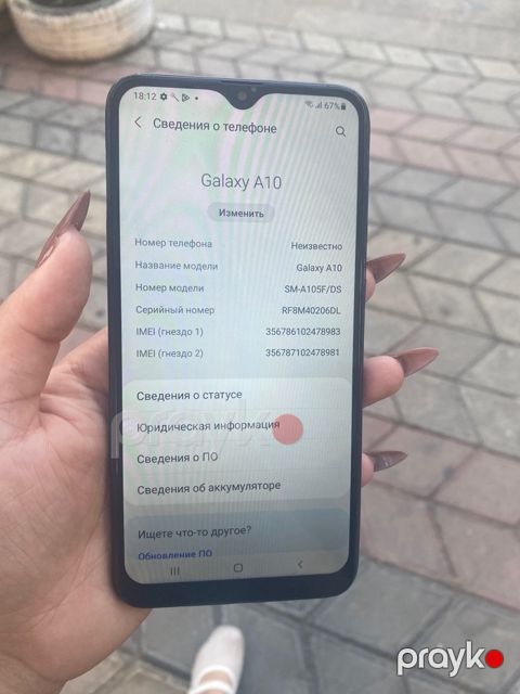 Samsung Galaxy A10 Black 32GB/2GB — Bakı