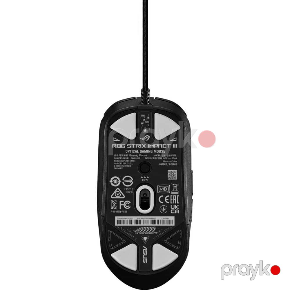 Mouse ASUS ROG Strix Impact III (90MP0300-BMUA00) — Klaviaturalar və siçanlar, Bakı (4)