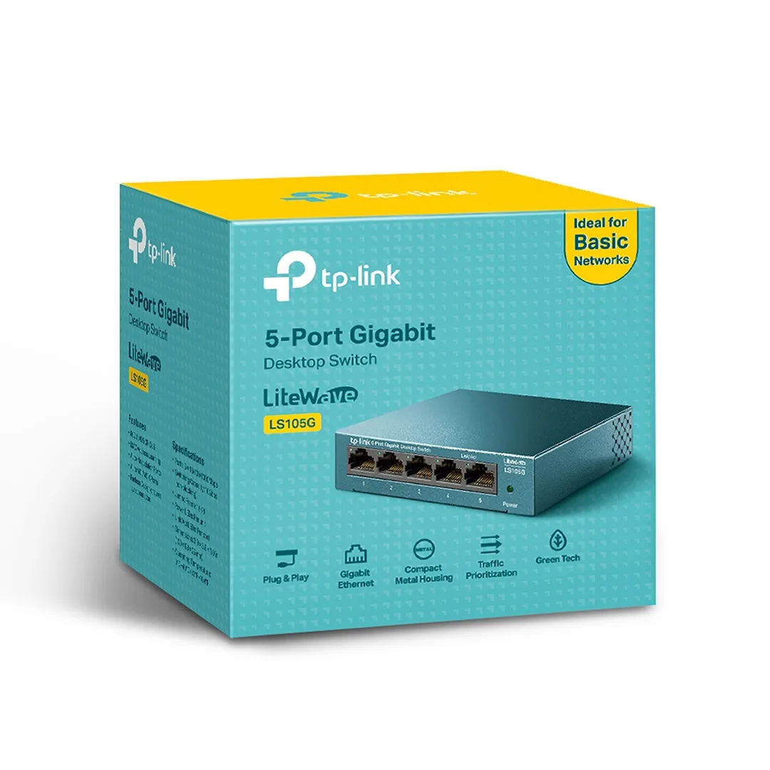 TP-Link - LS105G (5-Port Gigabit Desktop Switch) — Mallar, Bakı (5)