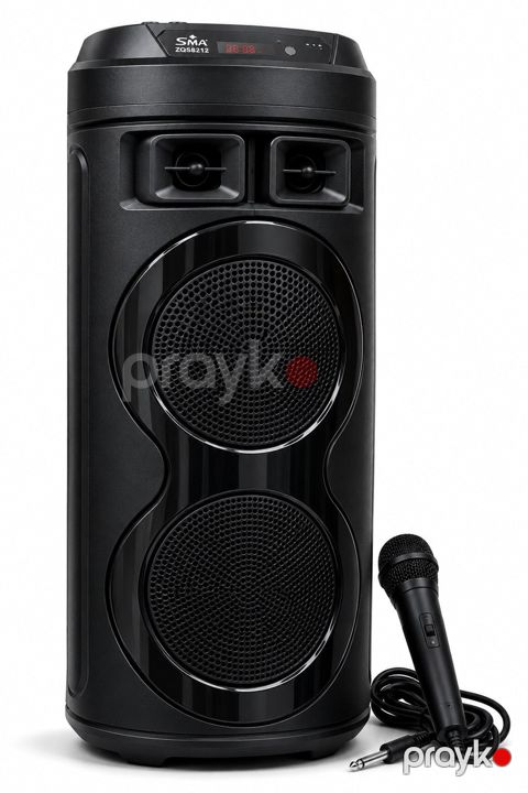 MT-1215 Bluetooth karaoke 2 mikrofonlu portativ speaker — Bakı