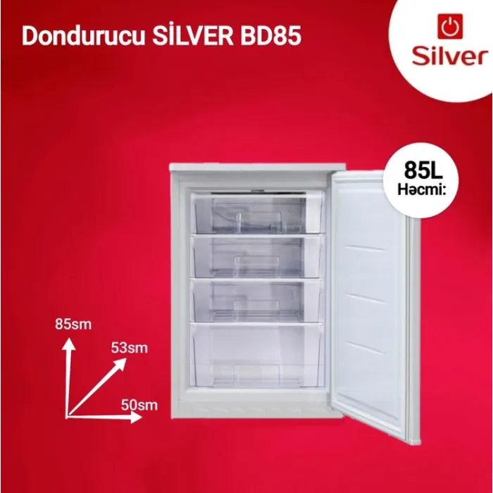 Silver BD 85 Dondurucu Şkaf 85L A De Frost — Soyuducular, Bakı (2)