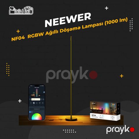 Ağıllı döşəmə lampası Neewer NF04 Rgbw — Bakı