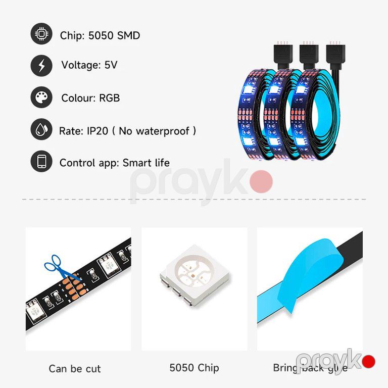Mebel üçün gizli RGB rəngli led işıq — İşıqlandırma, Bakı (5)