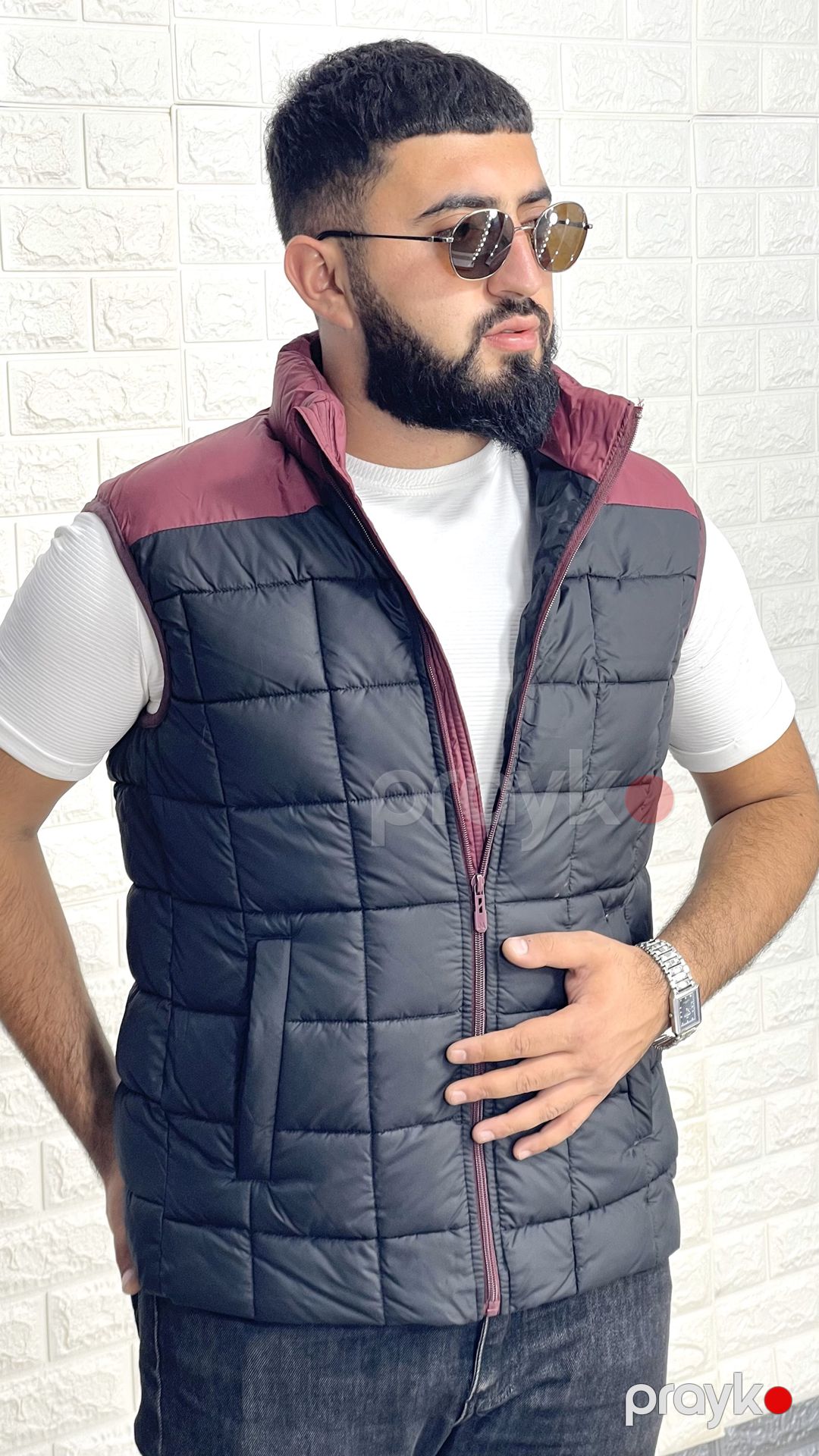 Kişilər üçün qalın jilet 1412-15301, qara, polyester, ölçü XXL — Mallar, Bakı (3)