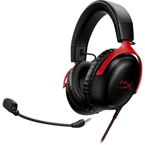 HyperX Cloud III Black/Red (727A9AA) Gaming Headset — Qulaqcıqlar, Bakı (2)