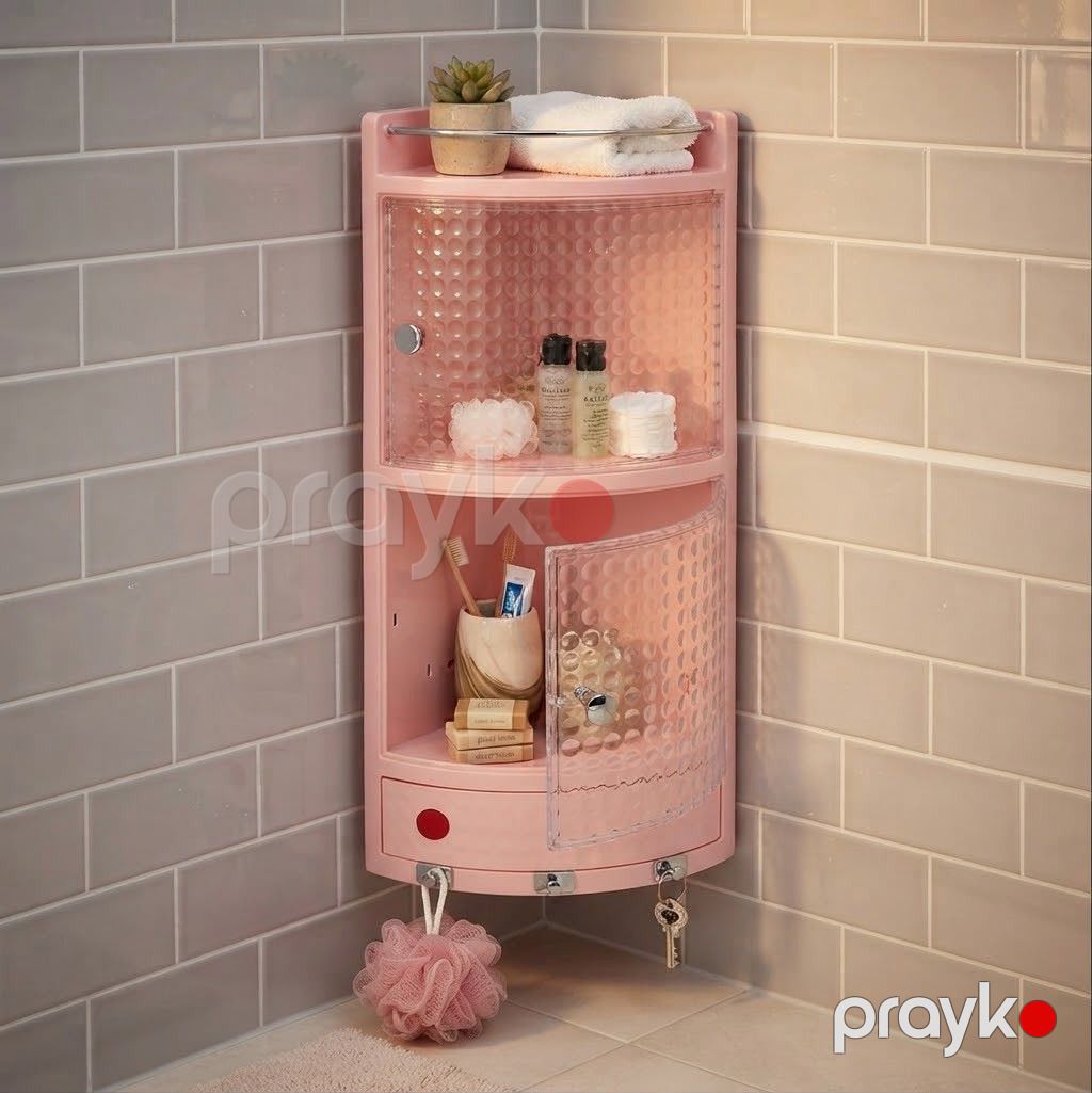 Hamam üçün rəf, Divar-asma, Plastik, Çəhrayı — Mallar, Bakı (2)