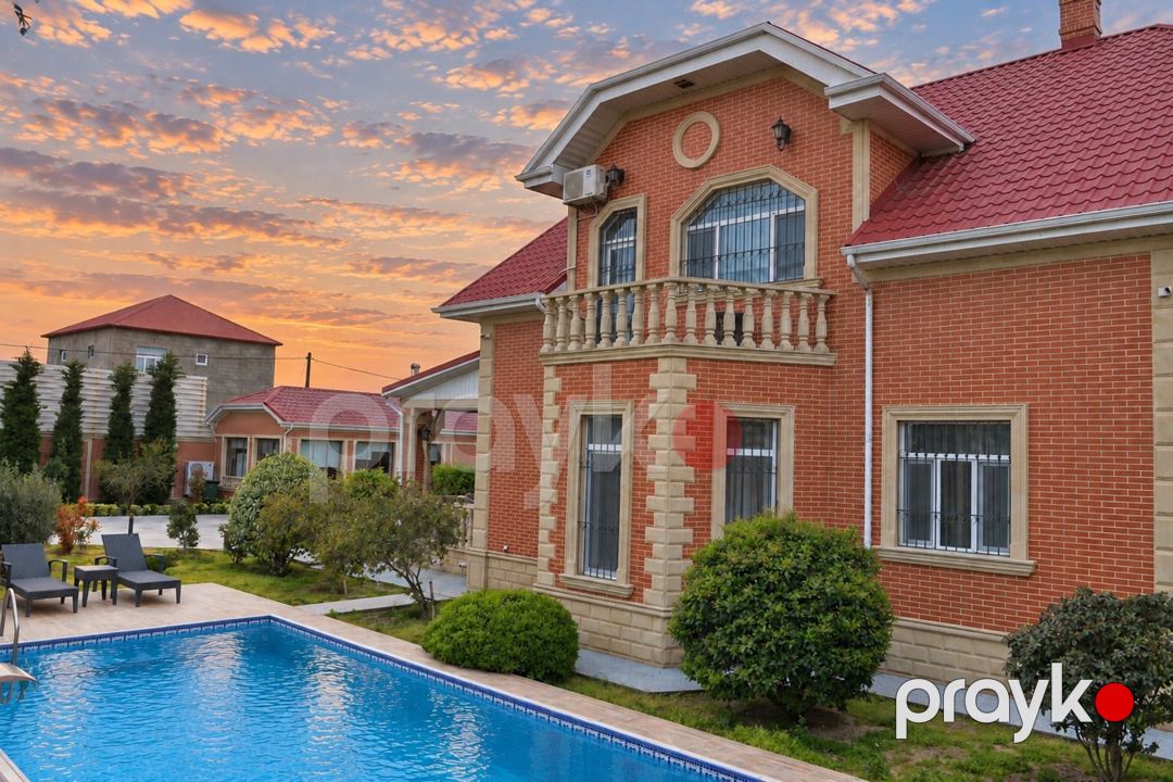 Satılır 6 otaqlı həyət evi/bağ evi 350 m² — Ev, villa, Bakı (3)