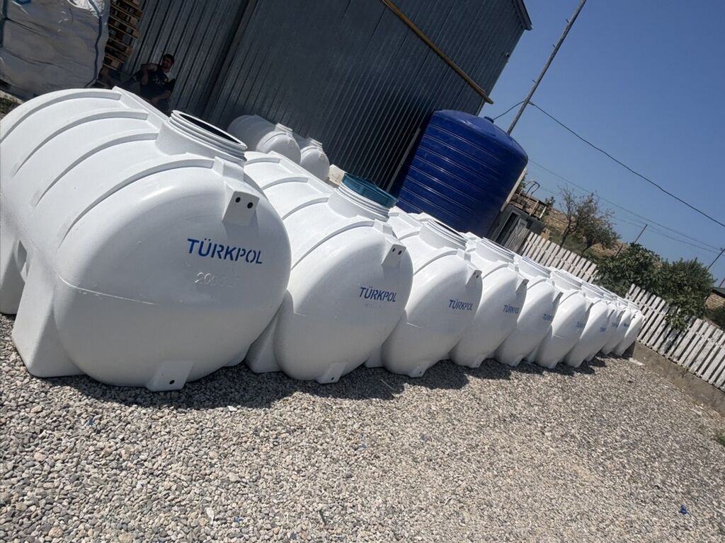 Türkpol horizontal su çəni – 1500 lt həcm variantları — Su çənləri, kanisterləri, bochkalar, Bakı (7)