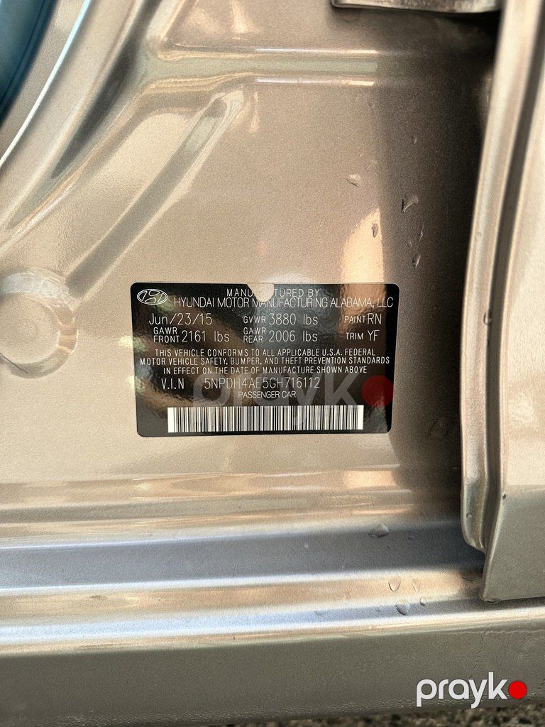 Hyundai Elantra, 1.8 L, 2016 il, 230 000 km — Avtomobillər, Bakı (5)
