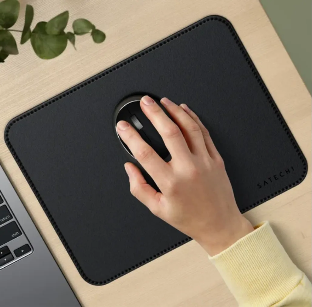Mouse altligi Satechi Vegan-Leather Premium Mouse Pad Black — Mallar, Bakı (6)