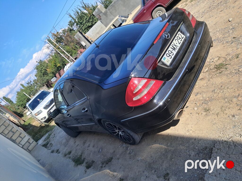 Mercedes-Benz E-Class sedan (W211) – qara rəng, 4 qapılı, arxa — Avtomobillər, Şəmkir (3)