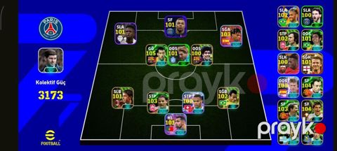 (Maks Qiyməti 20AZN Aşağısı 15 EFootball hesabı – güclü heyət və — Bakı