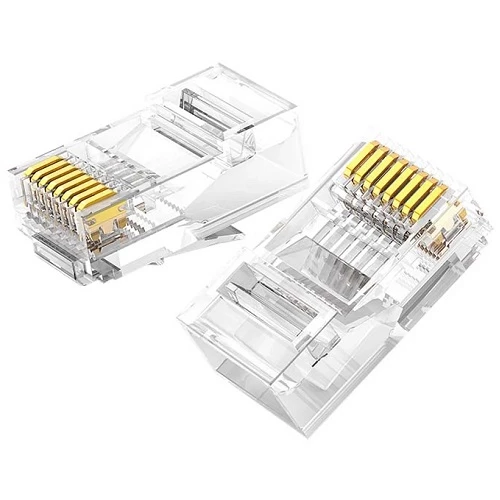 Ugreen 100x plug plug coupler end RJ45 8P8C Cat 6 transparent (60558) — Bakı