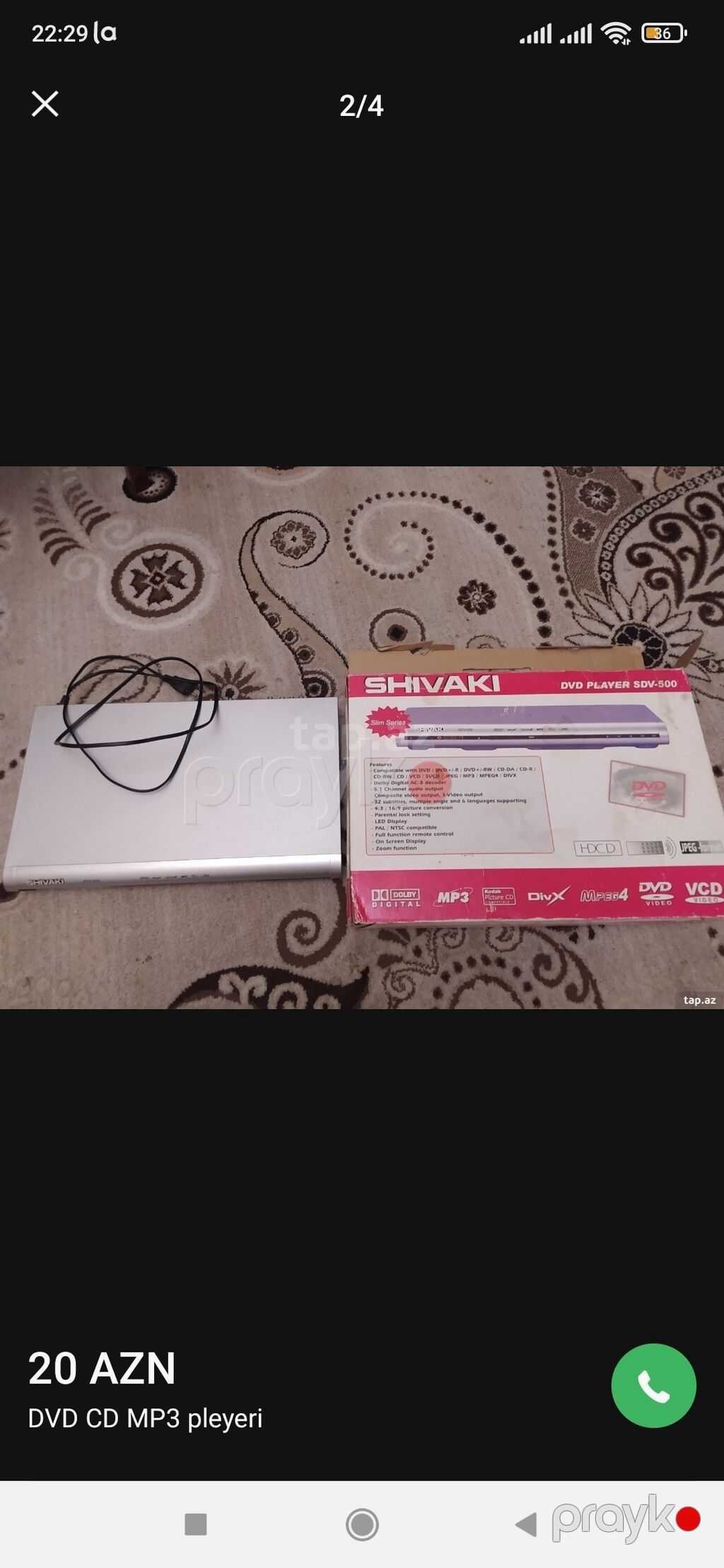 İşlənmiş — DVD pleyer, Bakı (3)