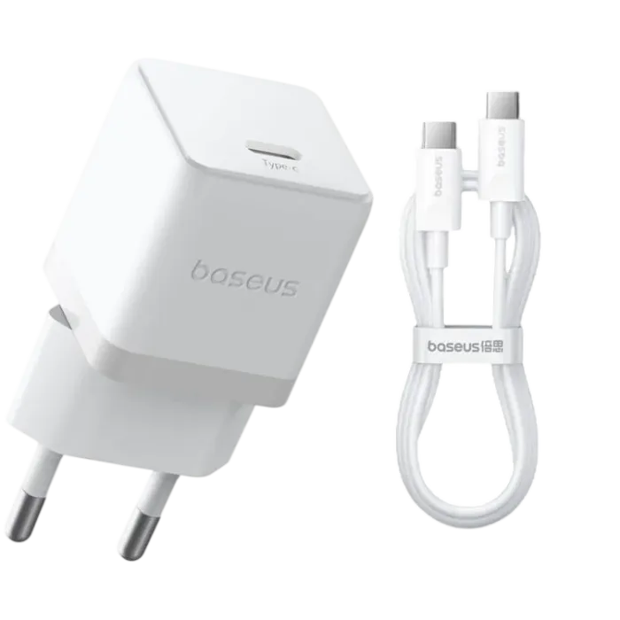 Baseus Palm Fast Charger 1C 30W Usb-c Şarj Adapteri Kabel ilə — Bakı
