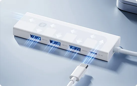HUB 4 в 1 Xiaomi Four-in-One Double-Head Splitter (BHR9450CN) — Mallar, Bakı (4)
