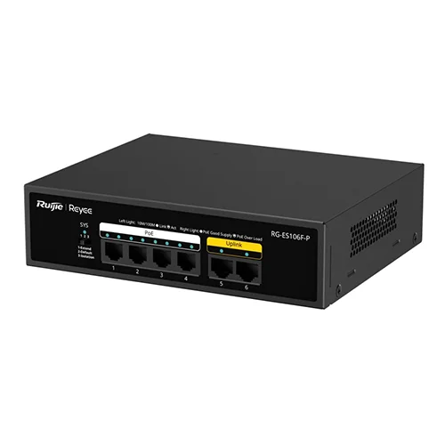 Reyee RG-ES106F-P Unmanaged Switch — Şəbəkə və server avadanlığı, Bakı (2)