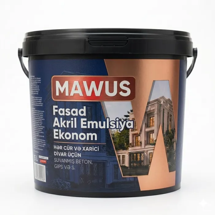 Mawus Ekonom Akril Əsaslı Fasad Emulsiyası — Bakı