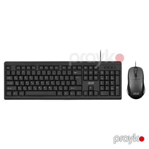 2E Combo keyboard and mouse MK401 Usb-a, En/uk, black (2E-MK401UB_UA) — Pctech — Periferiya cihazları