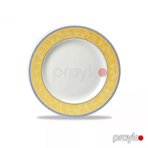 Boşqab Pattern New Horizons dairəvi, 23 sm, keramika, sarı - HORYCP91 — Bakı