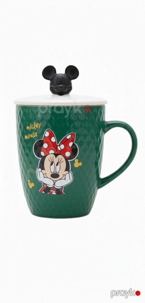 Fincan Mickey Mouse, keramika, yaşıl, 325 ml — Bakı