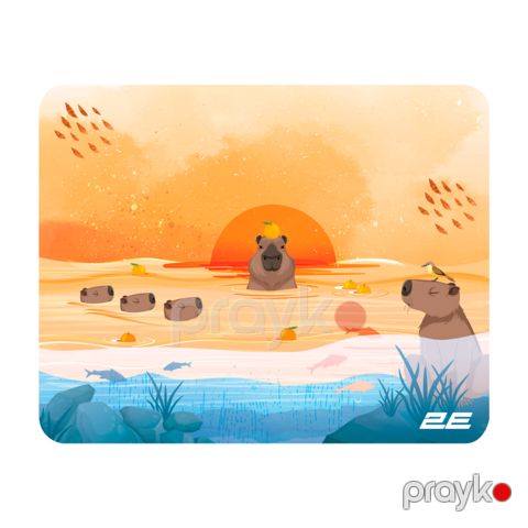 2E Mouse Pad Capybarra, yellow(2E-PAD-S-CAPY-YELLOW) — Pctech — Peripheral Devices