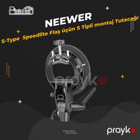 Neewer S-Type Speedlite Flaş üçün S Tipli montaj tutacağı — Bakı