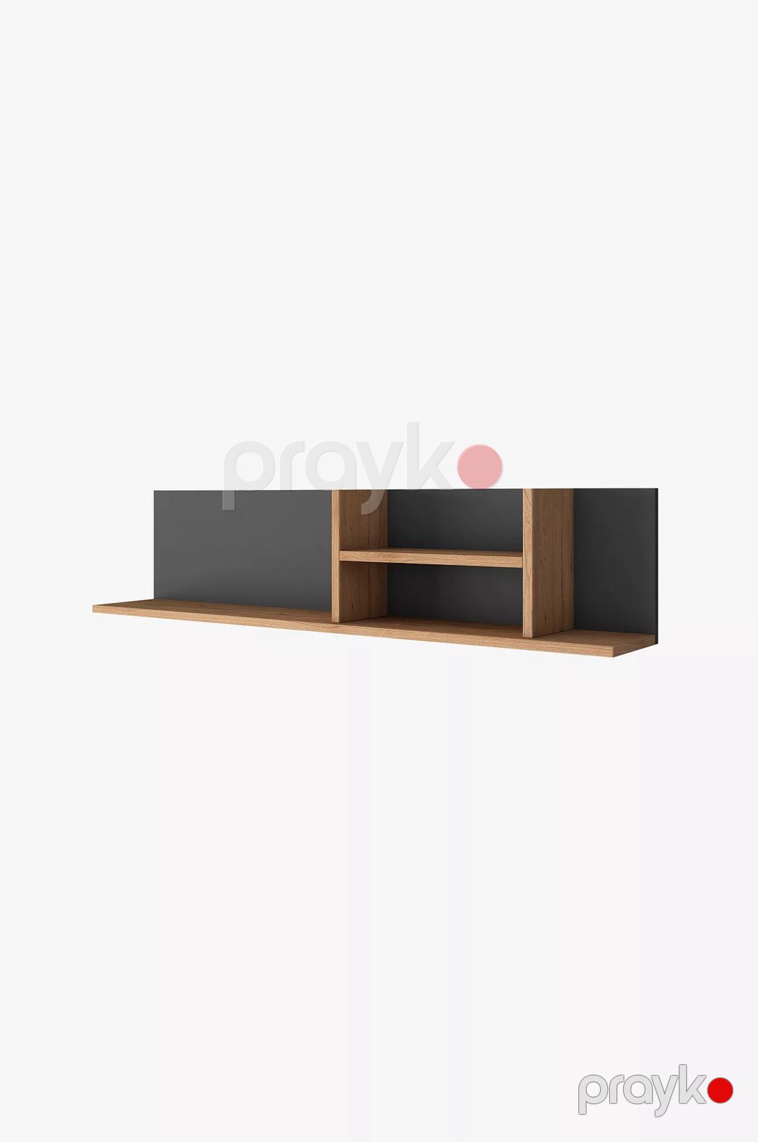 Rəf Elegant Wood ZARR2133, laminat, antrasit, 120x25x20 sm — Mallar, Bakı (3)