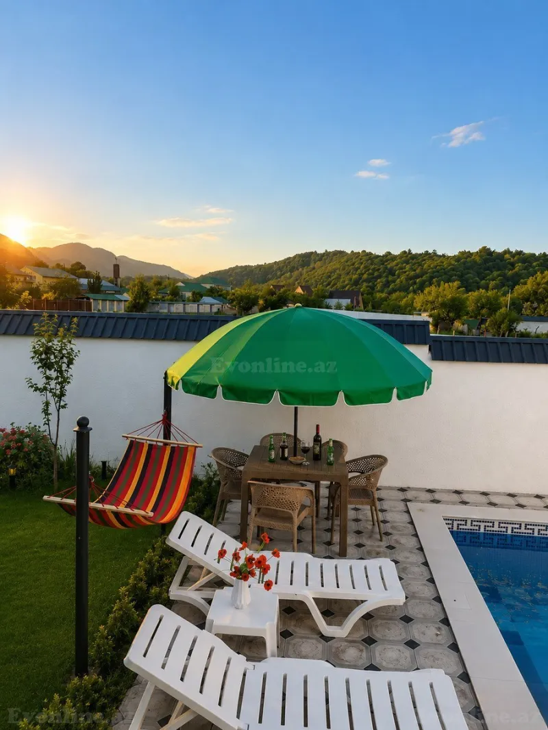Kirayə verilir 4 otaqlı Həyət evi 130 m² Qəbələ — Ev, villa, Qəbələ (6)
