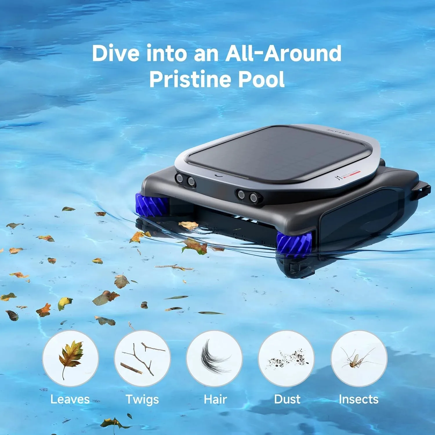 Hovuz robotu Dreame Robotic Pool Skimmer J1 PNUJ4110) — Mallar, Bakı (6)