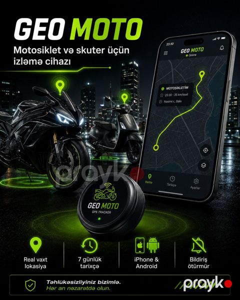 GPS GEO Moto izləmə cihazı — Bakı