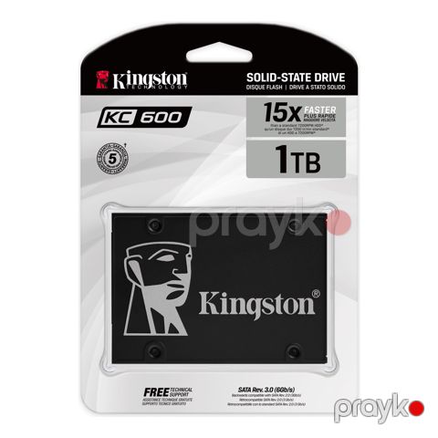 Kingston KC600 2.5 Sata Rev 3.0, 3D TLC, Xts-aes 256-bit encryption (SKC600/1024G) — Bakı